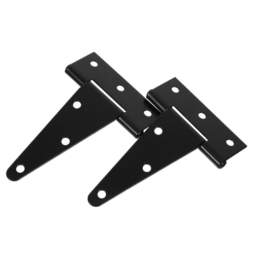 Cabilock 1 Satz Heavy Duty Türscharnier Verlängerte T Halterung für Industrielle Anwendungen Robustes Passend für Holz und Gartentüren für Vielseitige Anwendungen von Cabilock
