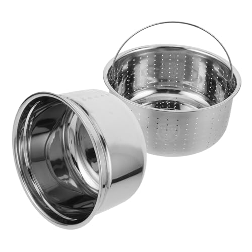 Cabilock 1 Satz Innentopf für Reiskocher mit Dampfgarer Trennkorb Zubehör für Effizientes Kochen für Reis Suppen und Gedämpfte Speisen Cabilock 1 Satz Innentopf für Reiskocher mit Dampfgarer Trennkorb Zubehör für Effizientes Kochen für Reis Suppen und Gedämpfte Speisen von Cabilock