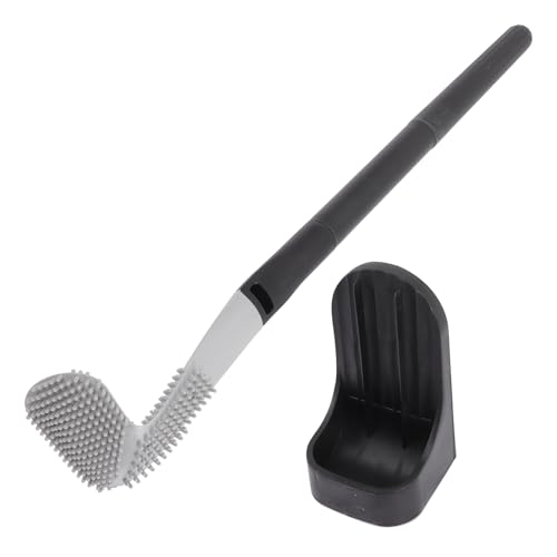 Cabilock 1 Satz Klobürste Wc Reinigungswäscher Toiletten-scheuerbürste Flexible, Biegbare Toilettenbürste Silikonschrubber Toilettenschrubberstab Wc-bürstenset Pp Wc-bürstenhalter Tiefe von Cabilock