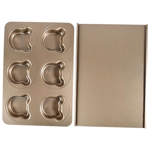 Cabilock 1 Satz Metall Backform mit Deckel Diy Backmold für Kuchen und Gebäck aus Langlebigem Geeignet für Ofen und Mikrowelle Leicht zu Reinigen und Antihaftend von Cabilock