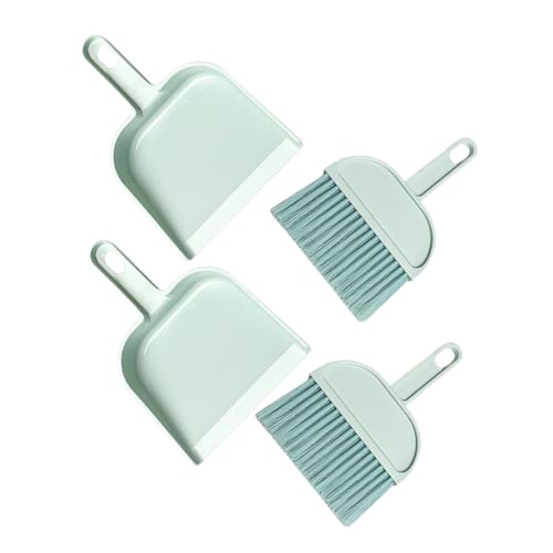 Cabilock 1 Satz Mini Besen und Kehrschaufel Set Handfeger für Tischreinigung Kompakte Reinigungswerkzeuge für Autos Schreibtische und Enge Räume Teiliges Set Blau von Cabilock