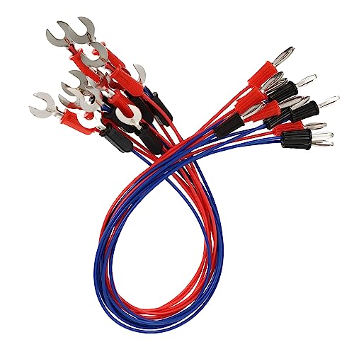 Cabilock 1 Satz Physikalische Elektrische Leiter Verdrahtung Terminal Löten Schaltung Crimpen Elektrisches Kabel Elektrizitätsdemonstrationen, Die Kabel Lehren Kupferkabel Rot 12 Stück von Cabilock