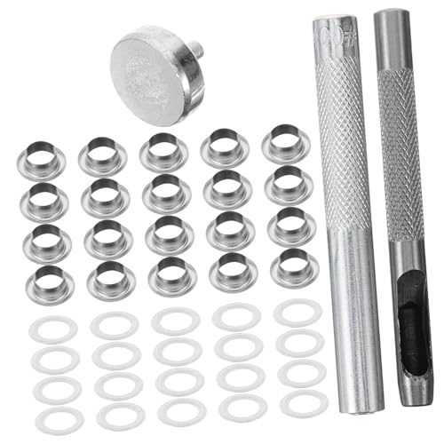 Cabilock 1 Satz Rilled Eyelet Kit Nähen Werkzeug Tasten Schnapp- Druckknöpfe Druckknopf Snap -Befestigungskit Knopfverschluss STRAP Setter Tool Kit Kupfer von Cabilock
