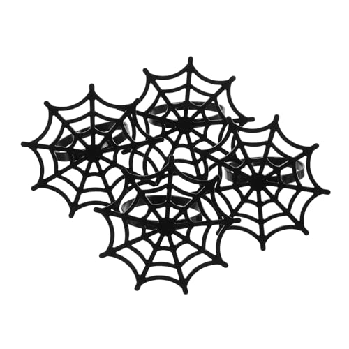 Cabilock 1 Satz Teiliges Serviettenringe Aus Halloween Spinnennetz Design Tischdeko Party Serviettenhalter Für Dinner Festliche Schwarz 4 Stück Cabilock 1 Satz Teiliges Serviettenringe Aus Halloween Spinnennetz Design Tischdeko Party Serviettenhalter Für Dinner Festliche Schwarz 4 Stück von Cabilock