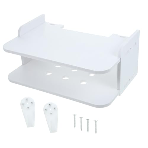 Cabilock 1 Satz Wandmontiertes Regalsystem für Router und Projektoren Höhenverstellbares Floating Shelf Multifunktionsregal zur Wandmontage für Wohnzimmer und Schlafzimmer Cabilock 1 Satz Wandmontiertes Regalsystem für Router und Projektoren Höhenverstellbares Floating Shelf Multifunktionsregal zur Wandmontage für Wohnzimmer und Schlafzimmer von Cabilock