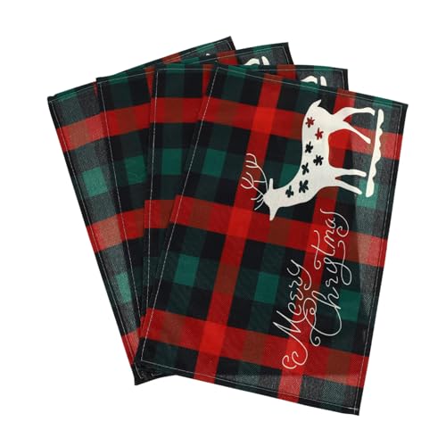Cabilock 1 Satz Weihnachts Tischsets Weihnachtsdekoration Weihnachts Dinner Tischdekoration Weihnachts Tischset Dekoratives Tischset Esstischmatte Tischset Mit 4 Stück von Cabilock
