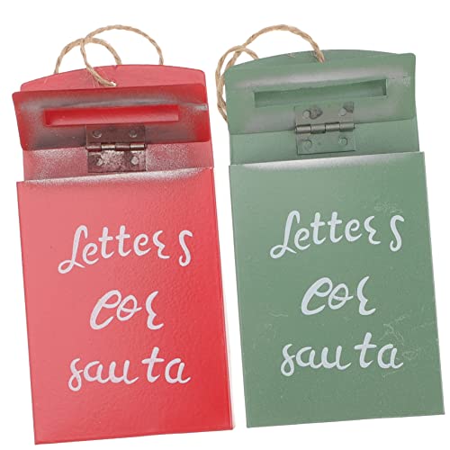Cabilock 1 Satz Weihnachtsbaum Hängedekoration Retro Briefkasten Ornament Für Festliche Weihnachtsdekoration Im Wohnzimmer Schlafzimmer 2 Stück von Cabilock