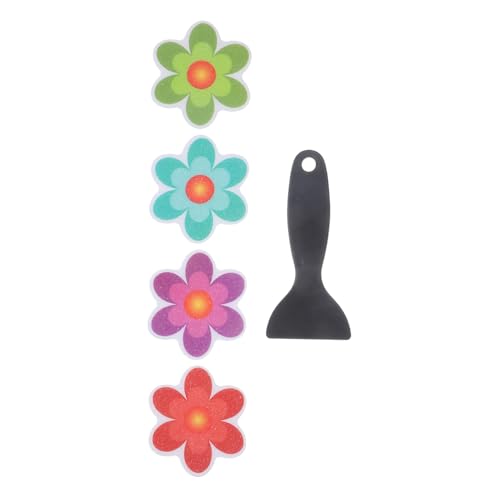Cabilock 4stücke rutschfeste Badewannenaufkleber Für Junge Mädchen Cartoon Fliesenaufkleber Blumenmuster Aufkleber Für Badewanne Fliesen Dusche Küchen Balkon Türen von Cabilock