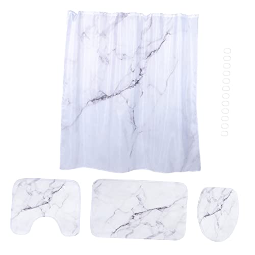 Cabilock 1 Set Bedruckte Bodenmatte Wc Vorleger Für Den Innenbereich Badezimmerteppiche Marmor Badezimmerzubehör Rutschfester Toilettenvorleger Badezimmerläufer Waschbare Badematten Cabilock 1 Set Bedruckte Bodenmatte Wc Vorleger Für Den Innenbereich Badezimmerteppiche Marmor Badezimmerzubehör Rutschfester Toilettenvorleger Badezimmerläufer Waschbare Badematten von Cabilock