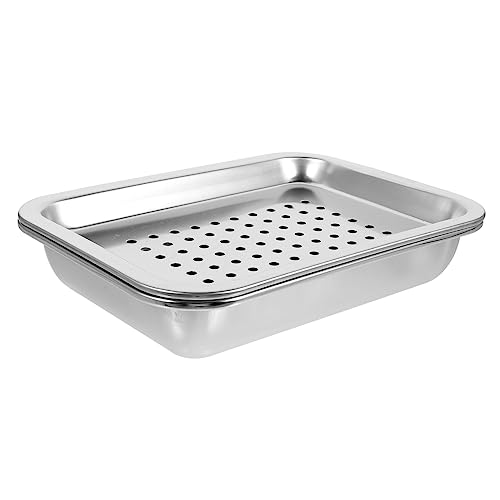Cabilock 1 Set Metall Teetassenplatte Teetassenplatte Serviertablett Teetassentablett Vielseitiges Teetassentablett Teegetränk Tropftablett Teeplatte Aus Edelstahl von Cabilock