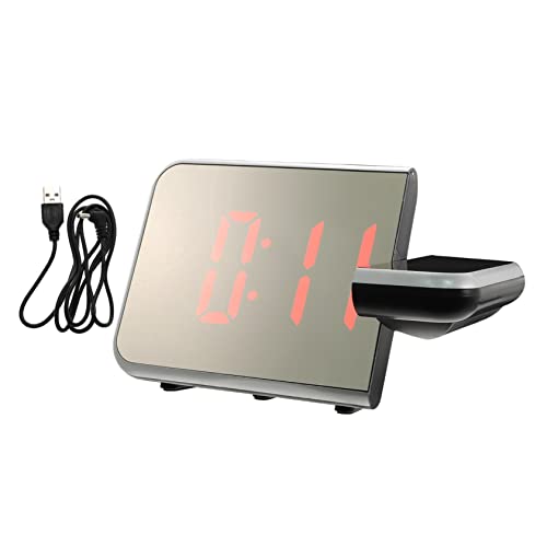 Cabilock 1 Set Spiegelprojektionswecker Mini Digitaluhr Schlafzimmer Projektionsuhr Mini LED Stoppuhr Timer Mini Uhr Tischprojektionsuhr 3D Digitaluhr Kinderuhr Schwarzer Cabilock 1 Set Spiegelprojektionswecker Mini Digitaluhr Schlafzimmer Projektionsuhr Mini LED Stoppuhr Timer Mini Uhr Tischprojektionsuhr 3D Digitaluhr Kinderuhr Schwarzer von Cabilock