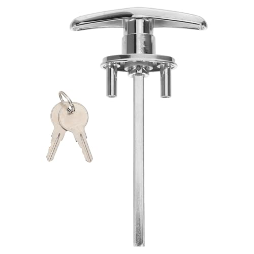 Cabilock 1 Set T-Griff Garagentorschloss Ersatz Schuppen Türschloss mit Schlüsseln für Home Offices Camper Freizeit Garage Locking Hardware von Cabilock