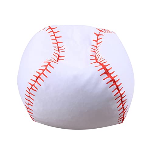 Cabilock 1 Stück Aufbewahrung Sitzsack Baseball Stil Zipper Füllbar Sitzsack für Kuscheltiere Stofftier Aufbewahrungstasche für Kinderzimmer von Cabilock