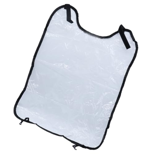 Cabilock 1 Stück Autositzschoner für Transparente Wasserdichte Rückenschutzmatte Kick Schutz für Autositze Einfache Installation Passform Schwarz von Cabilock