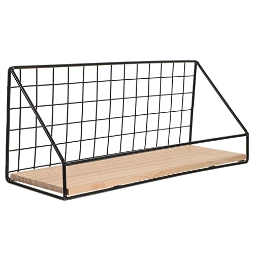Cabilock 1 Stück Bücherregal Draht unter dem Regalkorb - Ordner-Aufbewahrungsorganisator Wand Book Shelves bücherstützen KÖNIGLICH regalhalterung Buchhalter Buch Veranstalter Holz Black von Cabilock