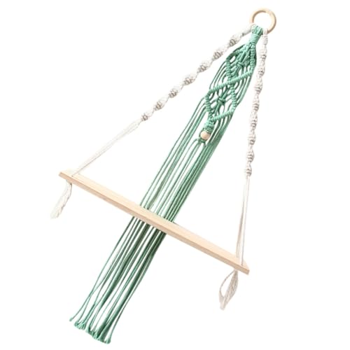 Cabilock Hängeregal aus Holz mit Seil Wandregal für Dekorative Lagerung Einfach zu Verwenden ohne Installation für Wohnräume Cabilock Hängeregal aus Holz mit Seil Wandregal für Dekorative Lagerung Einfach zu Verwenden ohne Installation für Wohnräume von Cabilock