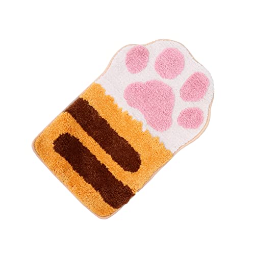 Cabilock 1 Stück Katzenklaue Anti-Schlupf-Pad Badteppich Badematte Nicht rutschfeste Bodenmatte Badezimmer rutschfeste Matte rutschfeste Badematten Beflockte Bodenmatte Polyester von Cabilock