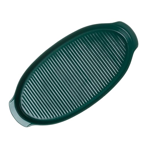 Cabilock 1 Stück Keramikschale Terrakotta-Geschirr Tabletts zum Servieren von Speisen Blech Platten keramik-auflaufform keramik grillschale Backform Geschirr backen Green von Cabilock