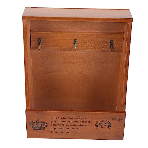 Cabilock 1 Stück Retro Wandmontierte Holz Aufbewahrungsbox Multifunktionaler Schlüsselhalter für Wohnzimmerdekoration Leichtes für Eingangsbereiche Cabilock 1 Stück Retro Wandmontierte Holz Aufbewahrungsbox Multifunktionaler Schlüsselhalter für Wohnzimmerdekoration Leichtes für Eingangsbereiche von Cabilock
