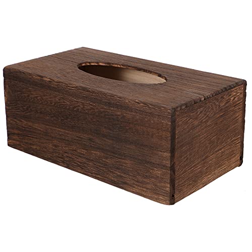 Cabilock 1 Stück Tissue Box Taschentuchbox Holz Kosmetiktücher Box Papierhandtuch Box Tücherbox Spender für Büro Küche Wohnzimmer Schlafzimmer Schreibtisch von Cabilock