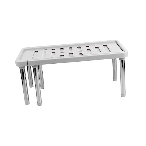 Cabilock 1 Stück Verstellbares Einziehbares Regal für Bad Multifunktionaler Organizer für Schuhe Geschirr und Robuste Aufbewahrungslösung von Cabilock