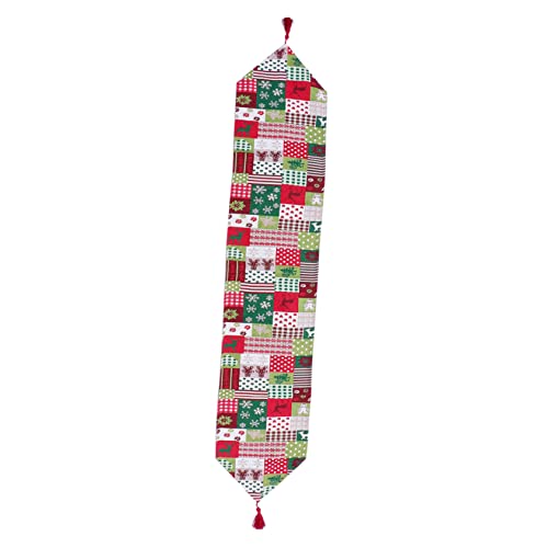 Cabilock 1 Stück Weihnachtstischdecke Tischläufer Dekorative Tischdecke mit Weihnachtsdesign für Esstische Hochzeiten und Feiern Langlebig und Pflegeleicht von Cabilock