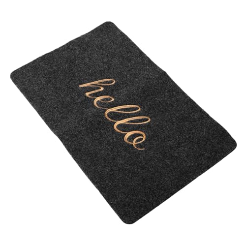 Cabilock 1 Stück rutschfeste Matte Bodenmatte Badematte drinnen Nicht Matten waschbarer Teppich Matte für Zuhause Haushaltsmatte Wohnkultur Wohnzimmermatte Bodenteppich Polyester Grau von Cabilock