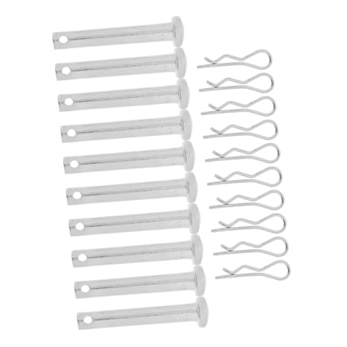 Cabilock 10 Sätze Gerüstkupplungsstifte aus Metall mit Federsicherung Langlebige Sicherungsstifte für Schnelle Verbindung von Gerüstteilen Verbesserte Arbeitssicherheit Vielseitig von Cabilock