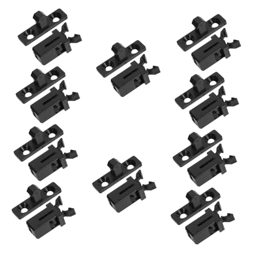 Cabilock 10 Sätze Teiliges Mülltonnen Deckelverschluss Pressverschluss Ersatz für Touch Top Abfalleimer Langlebiger Abs und Metall Mülltonnendeckel Riegel Einsetzbar für Haushalt und von Cabilock