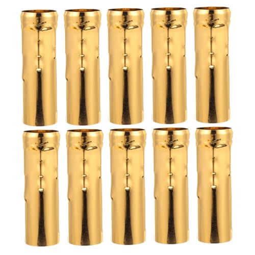Cabilock 10 Stück Kerzenhülsen aus Robustem Europäische Kristall Drip Sleeves für Kronleuchter Einfache Montage DIY Beleuchtungszubehör für Hängelampen von Cabilock