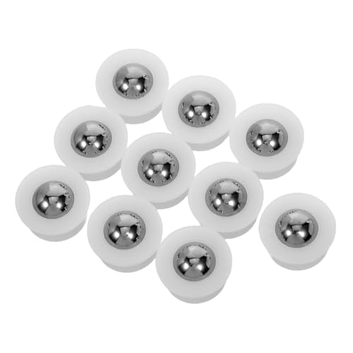 Cabilock 10 Stück Kugelrollen Drehbar Edelstahl Kunststoff Möbelrollen Leichtlauf-rollager Für Möbel Geräte Werkstatt Schutz Für Bodenbeläge Cabilock 10 Stück Kugelrollen Drehbar Edelstahl Kunststoff Möbelrollen Leichtlauf-rollager Für Möbel Geräte Werkstatt Schutz Für Bodenbeläge von Cabilock