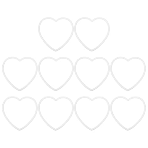10Stück Valentinstag Reifen,Plastik Herz zum Basteln,Ringe Deko für Ring, Makramee Ring, Wickeltechnik, Floristik, Hochzeitskranz,Hoops,DIY Hochzeits-Tisch-Dekorationen, Wandhängende Handwerke 10Stück Valentinstag Reifen,Plastik Herz zum Basteln,Ringe Deko für Ring, Makramee Ring, Wickeltechnik, Floristik, Hochzeitskranz,Hoops,DIY Hochzeits-Tisch-Dekorationen, Wandhängende Handwerke von Cabilock