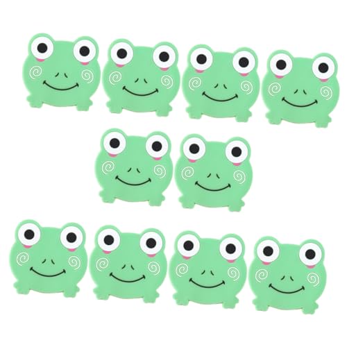Cabilock 10 Stück PVC Untersetzer mit Cartoon Tiermotiven rutschfest Hitzebeständig Kreative Tierform Kaffeetassen Schutzmatte für Zuhause Büro Restaurant Grüne Frosch Design Cabilock 10 Stück PVC Untersetzer mit Cartoon Tiermotiven rutschfest Hitzebeständig Kreative Tierform Kaffeetassen Schutzmatte für Zuhause Büro Restaurant Grüne Frosch Design von Cabilock