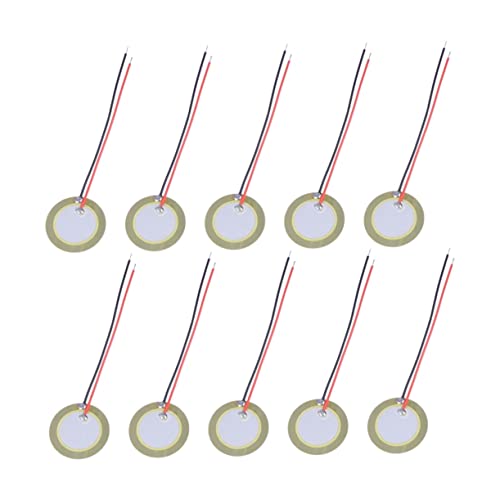 Cabilock 10 Stück Piezo Scheiben Diaphragmen mit Kupferplatte Drucksensoren für Akustische Instrumente Spielzeuge Uhren und Kameras von Cabilock