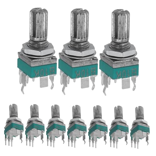 Cabilock 10 Stück Präzisionspotentiometer lineares Kegelpotentiometer Potentiometer mit variablem Widerstand Potentiometer-Widerstand horizontaler Trimmerwiderstand DIY zubehör Metall Cabilock 10 Stück Präzisionspotentiometer lineares Kegelpotentiometer Potentiometer mit variablem Widerstand Potentiometer-Widerstand horizontaler Trimmerwiderstand DIY zubehör Metall von Cabilock