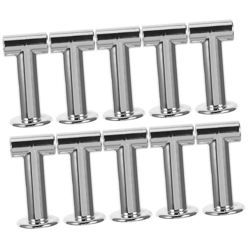Cabilock 10 Stück Robuste Kunststoff Verbindungsstücke für Supermarktregale Handrail Connector für Verschiedene Rohrdurchmesser Einfache Montage ohne Werkzeug Stabile Regalhalterung Optisch von Cabilock