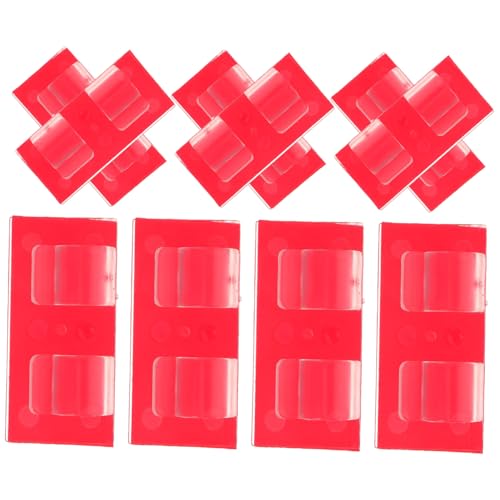 Cabilock 10 Stück Selbstklebende Outdoor Lichtclips Doppelte Halterung für Stabile Befestigung Transparent Wetterfest für Weihnachtsbeleuchtung an Balkon Terrasse Zaun und Gartenbereich von Cabilock