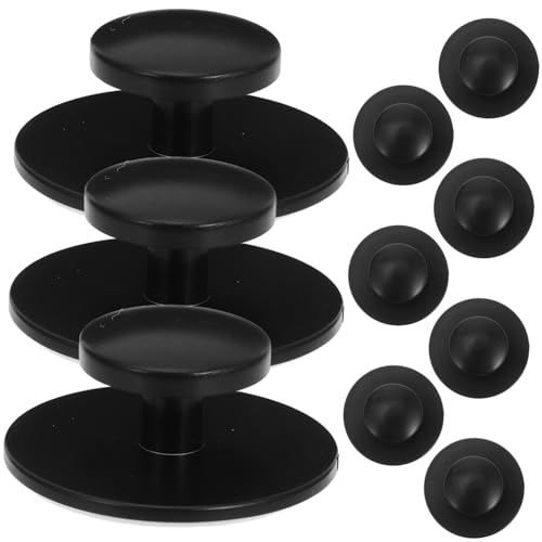 Cabilock 10 Stück Selbstklebende Runde Schrankgriffe Weicher Griff Sicherer Möbelknauf für Küchenschränke und Sicherheitstüren Einfache Montage Elegantes Design für Türen von Cabilock