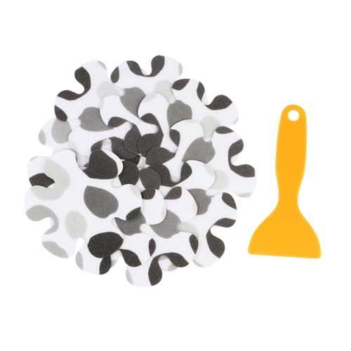 Cabilock 10 Stück Teiliges Anti rutsch Badewannen Sticker aus Peva Selbstklebende Runde Aufkleber mit Starkem Halt und Kratzschutz für Dusche Badewanne Treppen Inklusive Schaber mit Muster Cabilock 10 Stück Teiliges Anti rutsch Badewannen Sticker aus Peva Selbstklebende Runde Aufkleber mit Starkem Halt und Kratzschutz für Dusche Badewanne Treppen Inklusive Schaber mit Muster von Cabilock