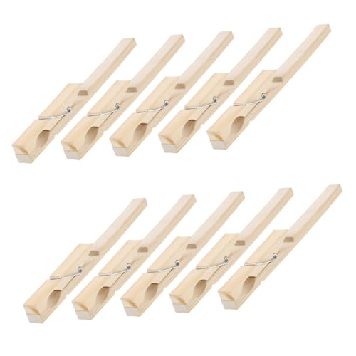 Cabilock 10 Stück Teiliges Bambus Reagenzglas Klammer Stabile Glas Testrohr Halter Langlebig Gefertigt für Chemische Experimente Vielseitig Einsetzbar in Labor und Unterricht von Cabilock
