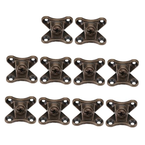Cabilock 10 Stück Teiliges Dicke Eckwinkel aus Zinklegierung Rostfreie Möbelbefestigung Stabile Schrank Tischhalterung in Antik bronze für Regal Möbelverstärkung Cabilock 10 Stück Teiliges Dicke Eckwinkel aus Zinklegierung Rostfreie Möbelbefestigung Stabile Schrank Tischhalterung in Antik bronze für Regal Möbelverstärkung von Cabilock