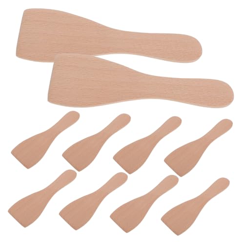 Cabilock 10 Stück Teiliges Holzspatel Kleine Gerade Bratenschaufel für Pfannen Vielseitige Küchenutensilien Pflegeleicht für Grill und Backen Cabilock 10 Stück Teiliges Holzspatel Kleine Gerade Bratenschaufel für Pfannen Vielseitige Küchenutensilien Pflegeleicht für Grill und Backen von Cabilock