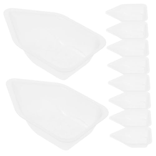 Cabilock 10 Stück Teiliges Kunststoff Wägeschalen Bootform Präzise Laborwägeschale Tablett Für Lebensmittel Kosmetik Medizin Leicht Tragbar Für Unterwegs von Cabilock