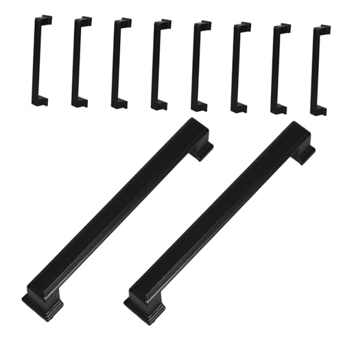 Cabilock 10 Stück Teiliges Rustikale Schwarze Schubladengriffe aus Massivem Aluminiumlegierung Retro Küchenschrankgriffe mit Glatter Oberfläche und Abgerundeten Kanten für Schrank Kommode Cabilock 10 Stück Teiliges Rustikale Schwarze Schubladengriffe aus Massivem Aluminiumlegierung Retro Küchenschrankgriffe mit Glatter Oberfläche und Abgerundeten Kanten für Schrank Kommode von Cabilock
