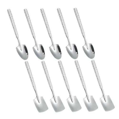Cabilock 10 Stück Teiliges Set Edelstahl Schaufel-löffel für Desserts Vielseitige Eislöffel und Kuchenschaufeln für Eiscreme Pudding Kaffee Joghurt und Obst Modernes Leicht zu Reinigendes Cabilock 10 Stück Teiliges Set Edelstahl Schaufel-löffel für Desserts Vielseitige Eislöffel und Kuchenschaufeln für Eiscreme Pudding Kaffee Joghurt und Obst Modernes Leicht zu Reinigendes von Cabilock