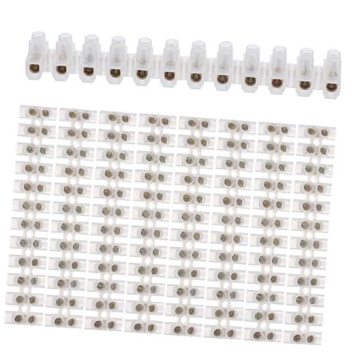 Cabilock 10 Stück Teiliges U-förmiges Mm² Anschlussklemmenblock aus Messing für Elektrische Verkabelung Hohe Temperatur Druckbeständigkeit Sichere Installation von Cabilock