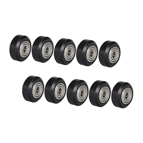 Cabilock 10 Stück Teiliges V nut Rillenkugellager Innenloch Verschleißfest Geräuscharm Kompatibel Drucker und Cnc Maschinen Langlebige Kunststoff pulley Wheels von Cabilock