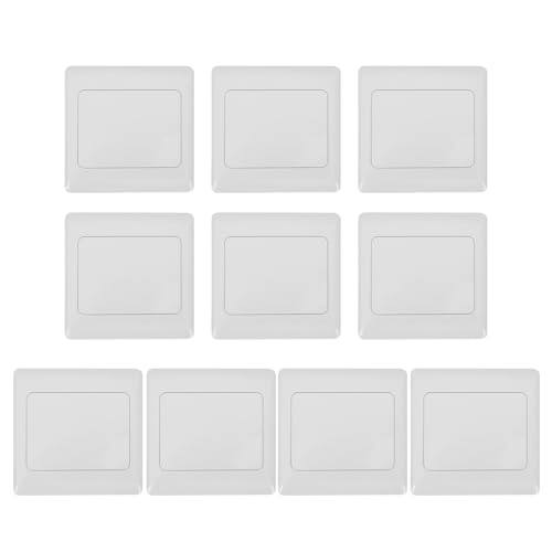 Cabilock 10 Stück Wand Schalterplattenabdeckung Teilig Feuerfeste Abdeckung für Lichtschalter und Steckdosen Dekorative Unterputzplatte Design für Wohnräume Cabilock 10 Stück Wand Schalterplattenabdeckung Teilig Feuerfeste Abdeckung für Lichtschalter und Steckdosen Dekorative Unterputzplatte Design für Wohnräume von Cabilock