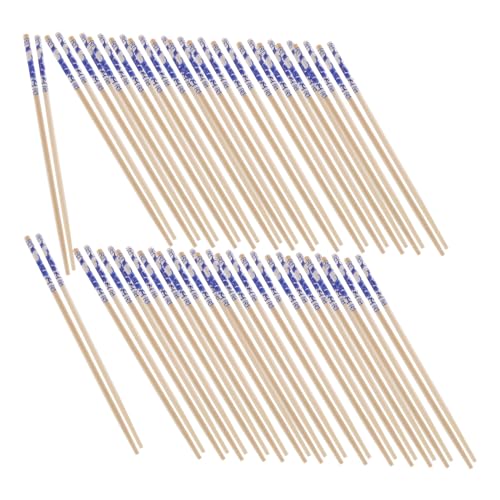 Cabilock 100 Paare Blau -weiße Porzellan - -Stäbchen Essstäbchen aus chinesischem Essstäbchen mit chinesischen Nudeln Sushi-Stäbchen aus Plastik Beige von Cabilock
