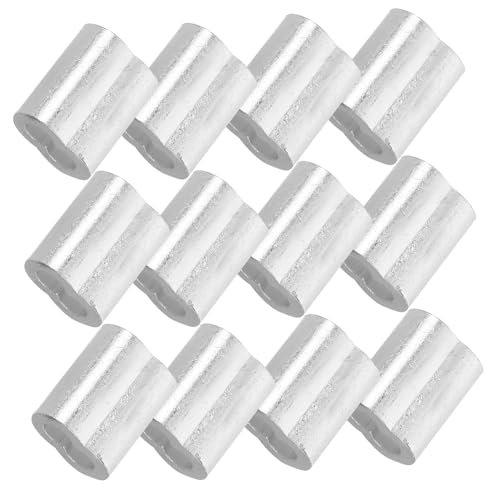 Cabilock 100 Stück Aluminium Crimp Schlaufen Doppelte Drahtseil Quetschhülsen Langlebige Aluminium Klemmen für Schmuckherstellung und Vielseitige Anwendungen Cabilock 100 Stück Aluminium Crimp Schlaufen Doppelte Drahtseil Quetschhülsen Langlebige Aluminium Klemmen für Schmuckherstellung und Vielseitige Anwendungen von Cabilock